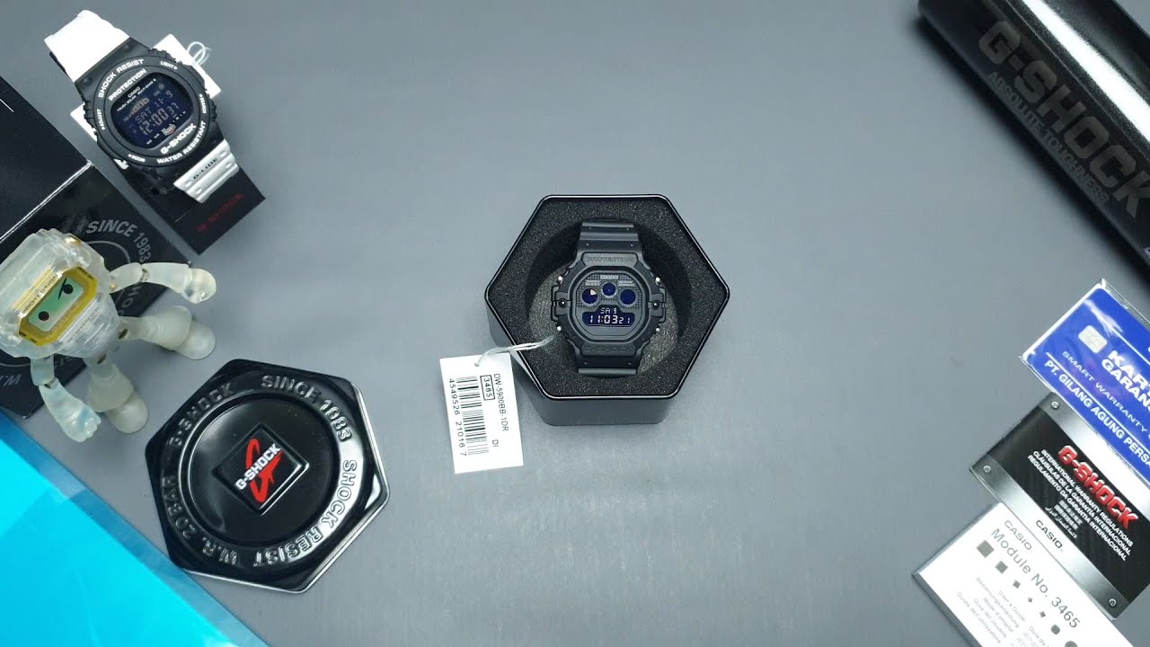 Unboxing & Review Casio G-Shock DW-5900BB (indonesia)