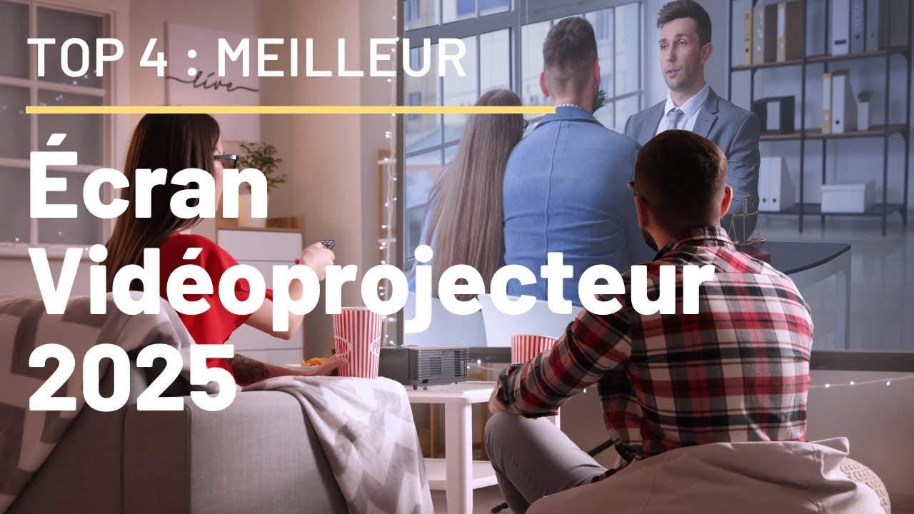 🥇TOP 4 : Meilleur écran Vidéoprojecteur 2025🥇(Retrouvez le TOP des écrans pour rétroprojecteur !)