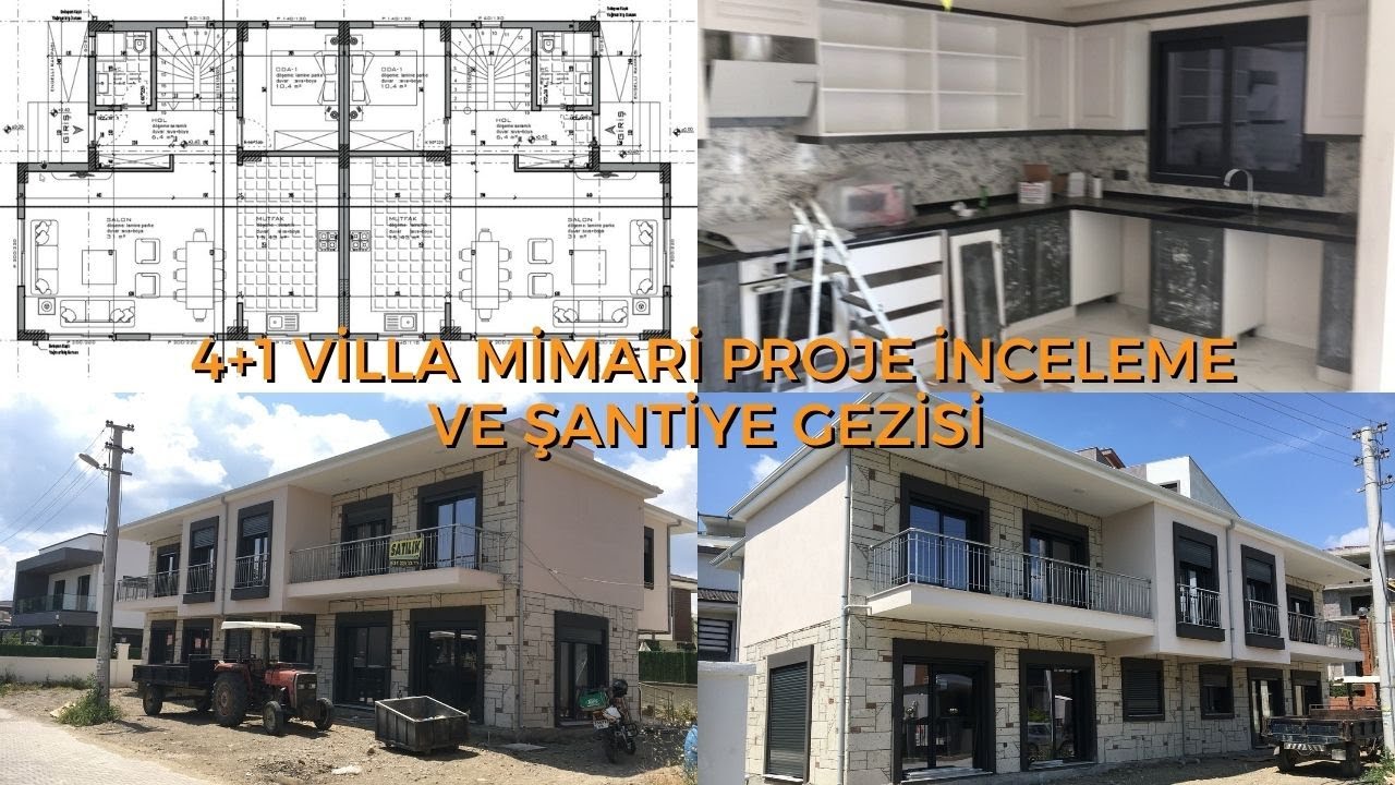 &Ouml;RNEK 4+1 İKİZ VİLLA MİMARİ PROJE İNCELEME & VİLLA TURU