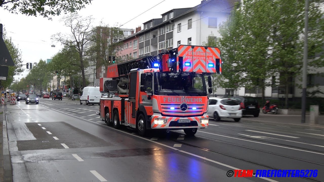 [Erstmalig + Bullhorn] HLF20-1 + neue DLA(K)23/12 BF Frankfurt Feuer- und Rettungswache 2