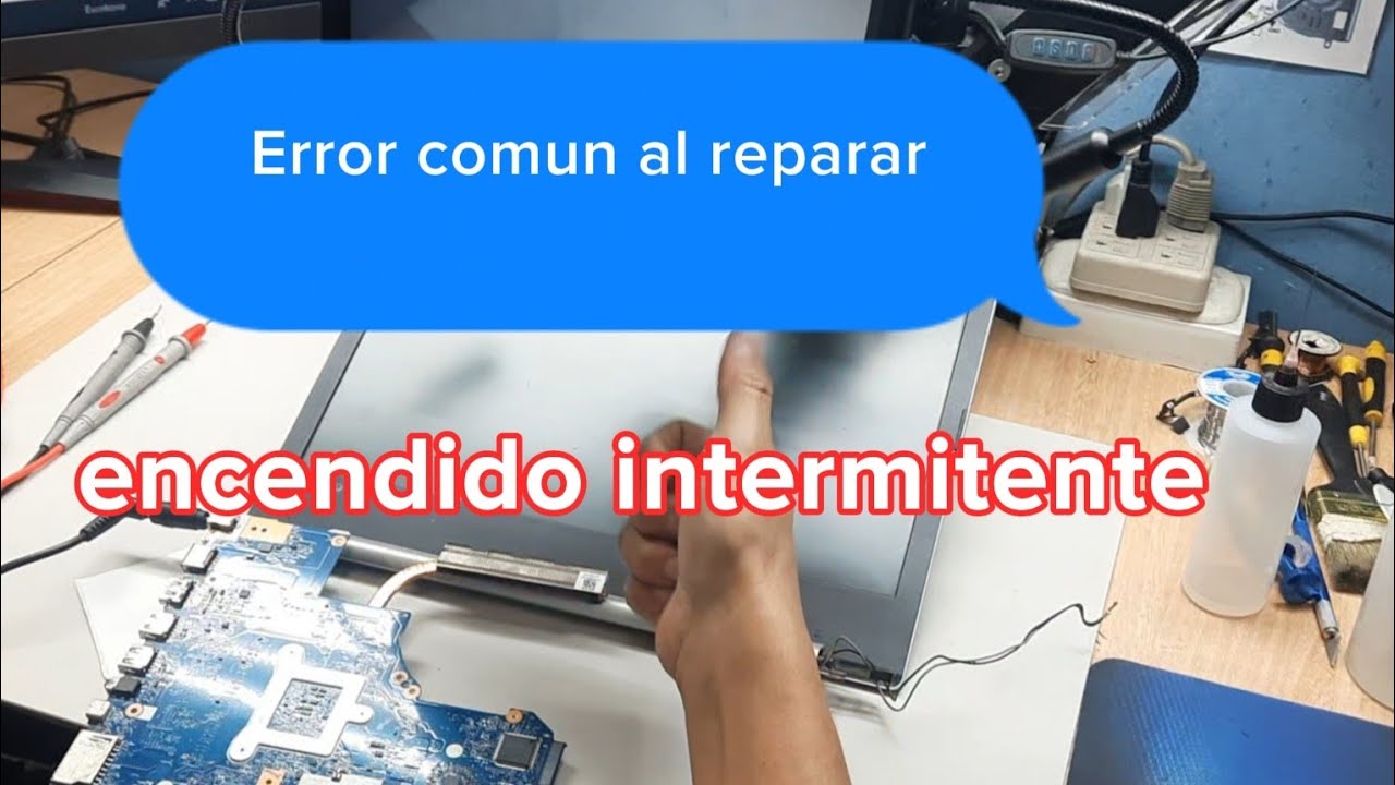 🚀🚀Error comun al reparar laptops  lenovo-encendido intermitente🔥🥇