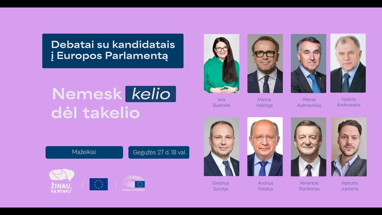 Kandidatų į Europos Parlamentą debatai Mažeikiuose: energetika ir skaitmenizacija
