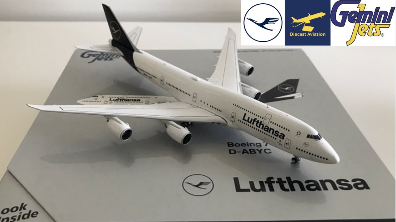 Gemini Jets 1/400 Lufthansa 747-8i Full Unboxing and Review