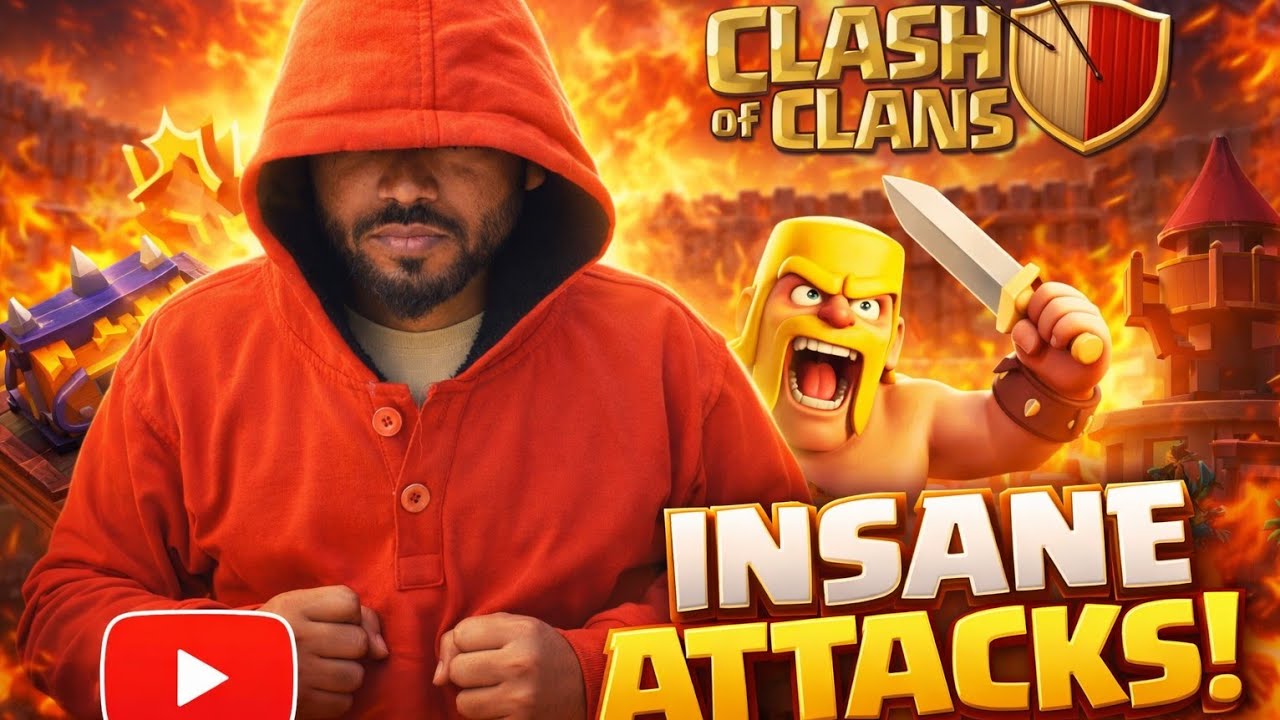 🔥CLASH OF CLANS LIVE🔥Non-Stop Attacks | Full Loot | Wall Upgrade💥 #VillageVlogs #COCLive #GamingLive