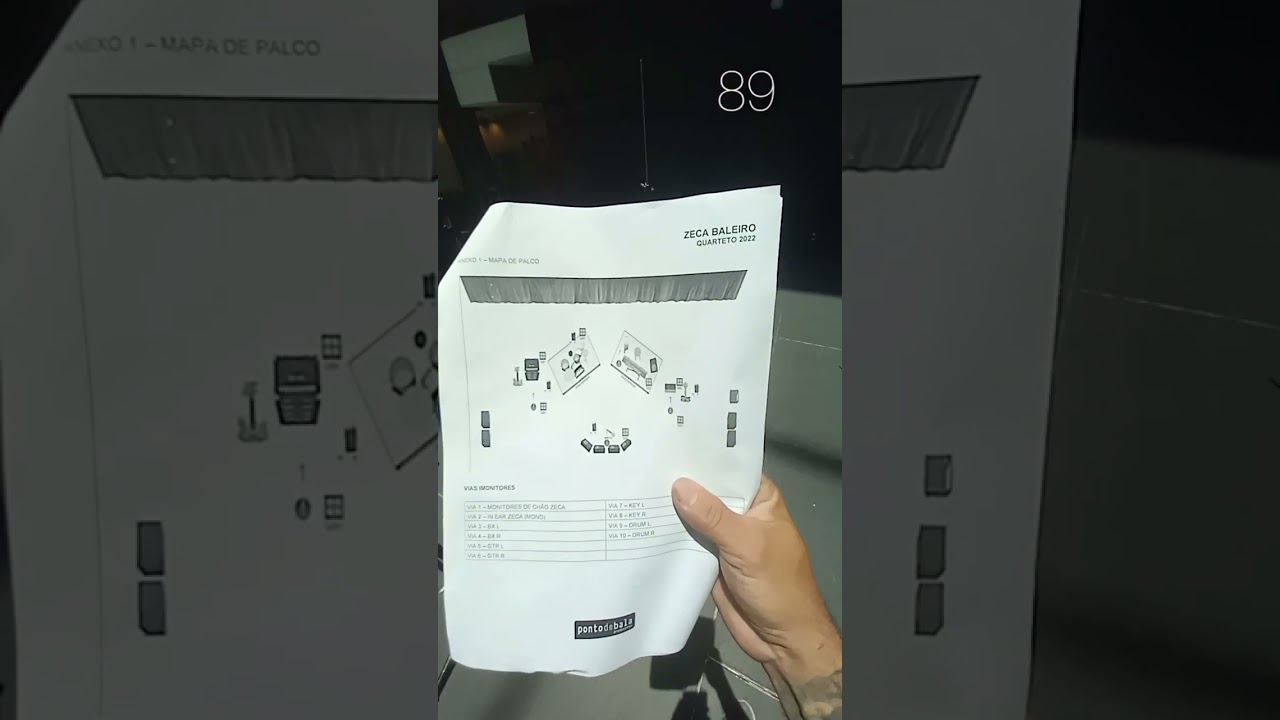 Produção de palco Zeca baleiro.