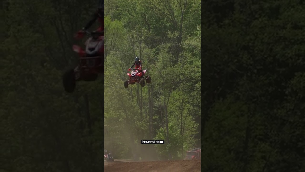 Biggest jump on an ATV?! 🚀 #ATVMX