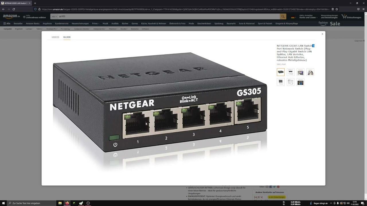 Netgear GS 305 1 Gbit Switch