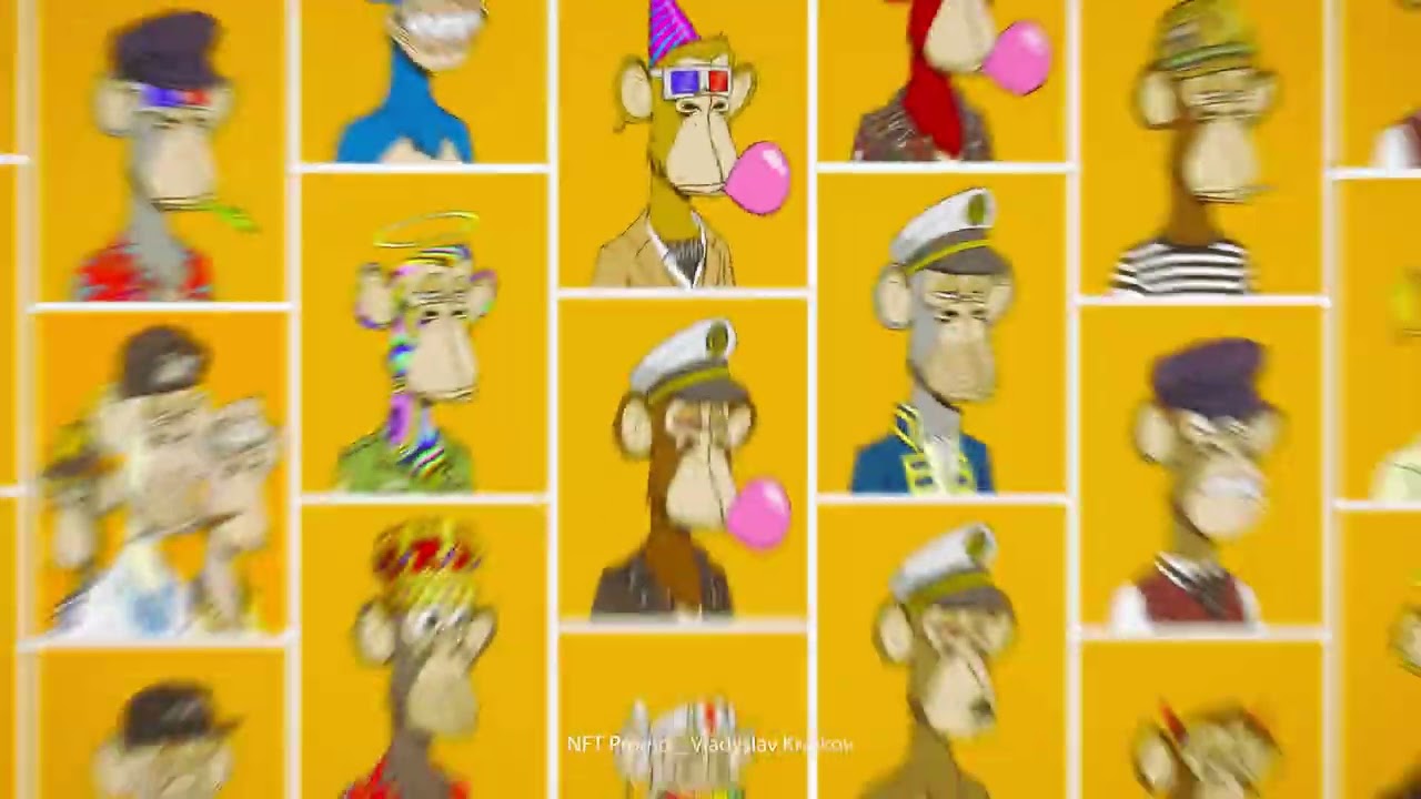 BORED MONKEY NFT promo by Vladyslav Kriukov