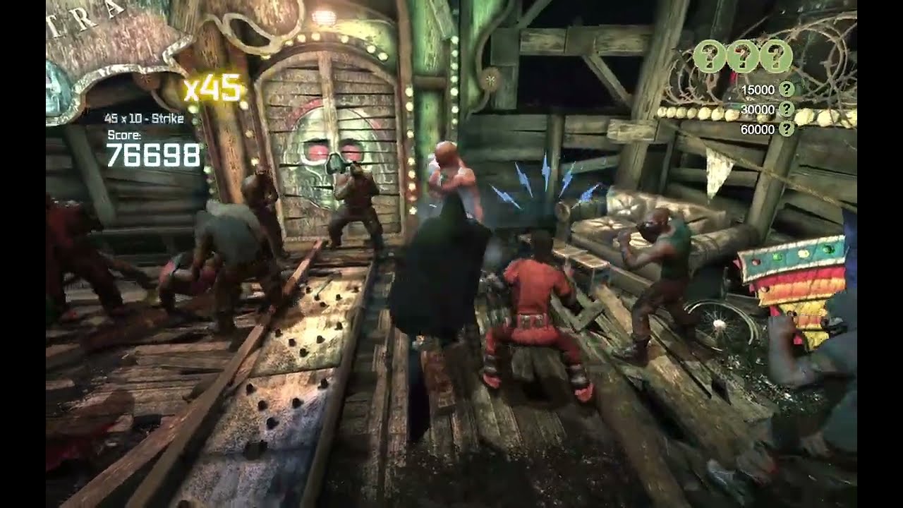 Funhouse Brawl as Robin - Arkham City Challenge Maps