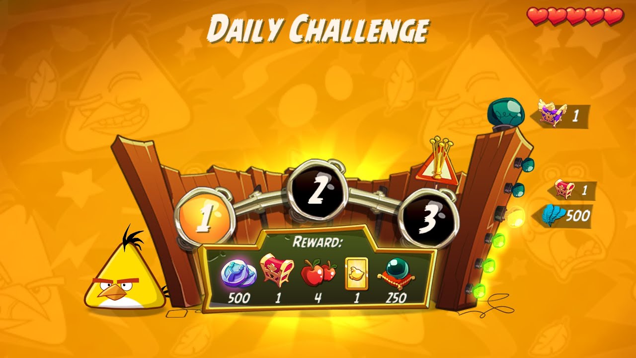 DC 4-5-6 Rooms - No Red,Blues,Chuck,Matilda - Daily Challenge, Angry Birds 2