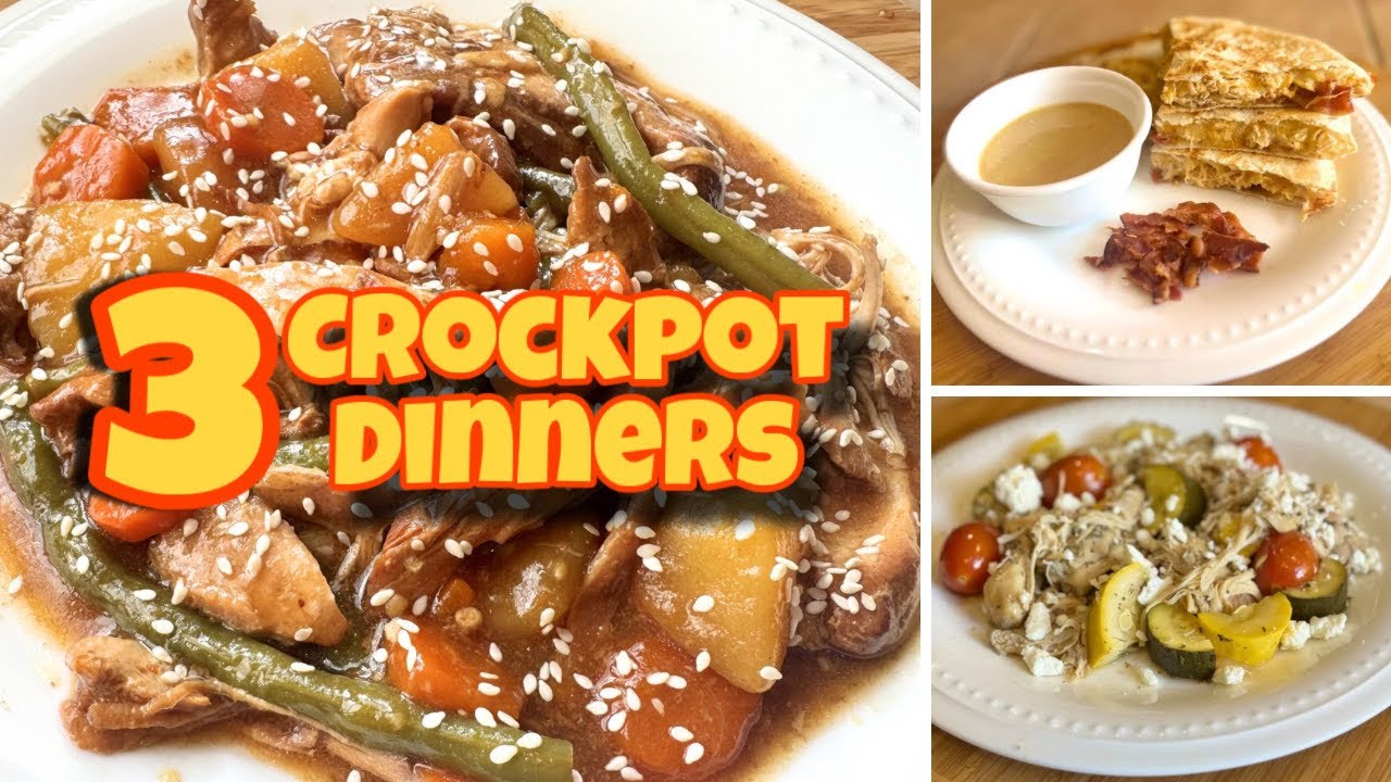 3 Healthy Crockpot Chicken Recipes for Meal Prep