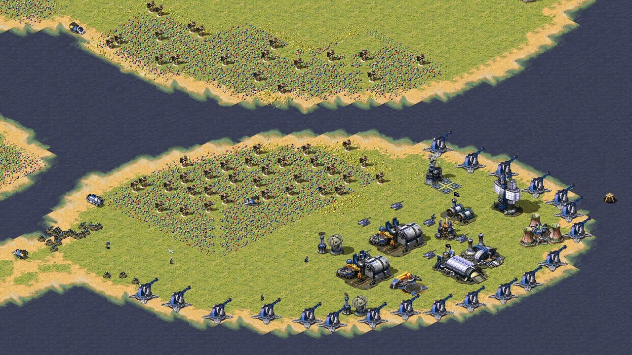 Red Alert 2 | Yuri's Revenge | 7 vs 1 | Bubby world map | Extra hard Ai | Random