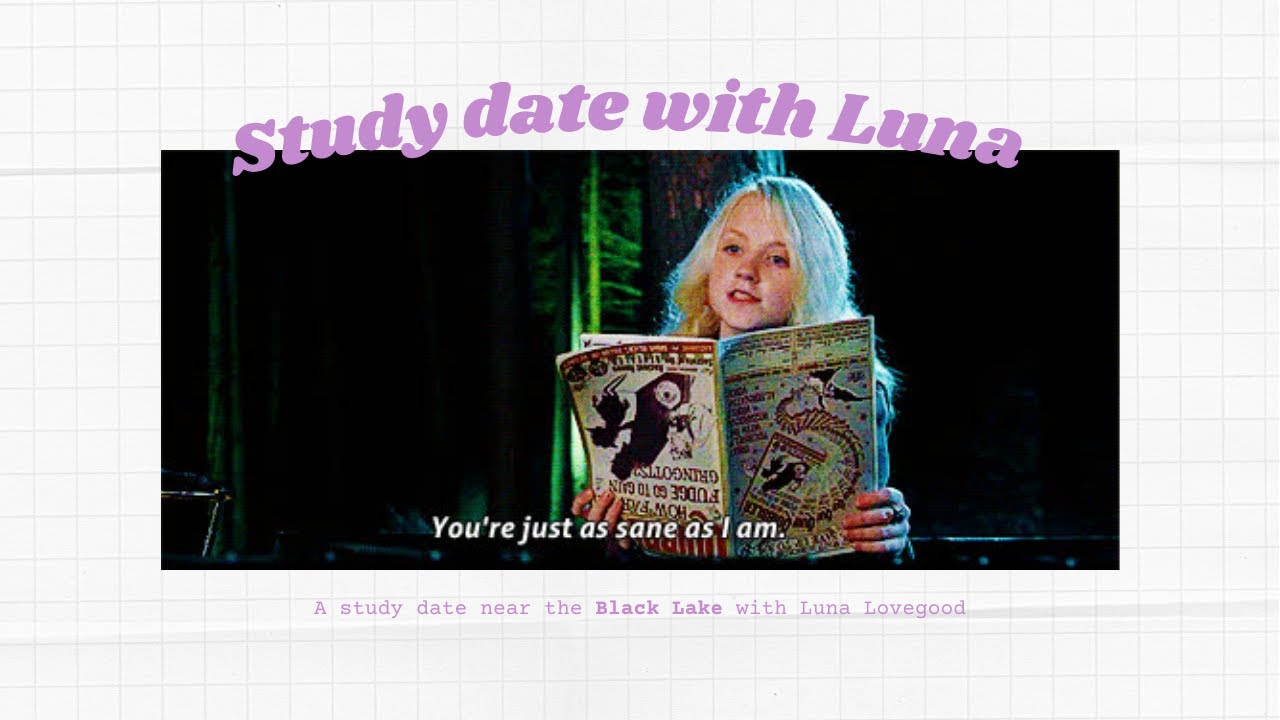 Study date with Luna Lovegood near the Black Lake 🌼 | Harry Potter inspired ASMR Ambience