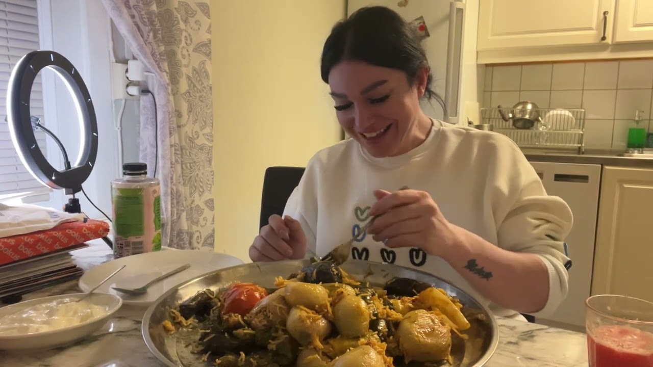 KARIŞIK DOLMA (ev yemekleri)#asmr #mukbang