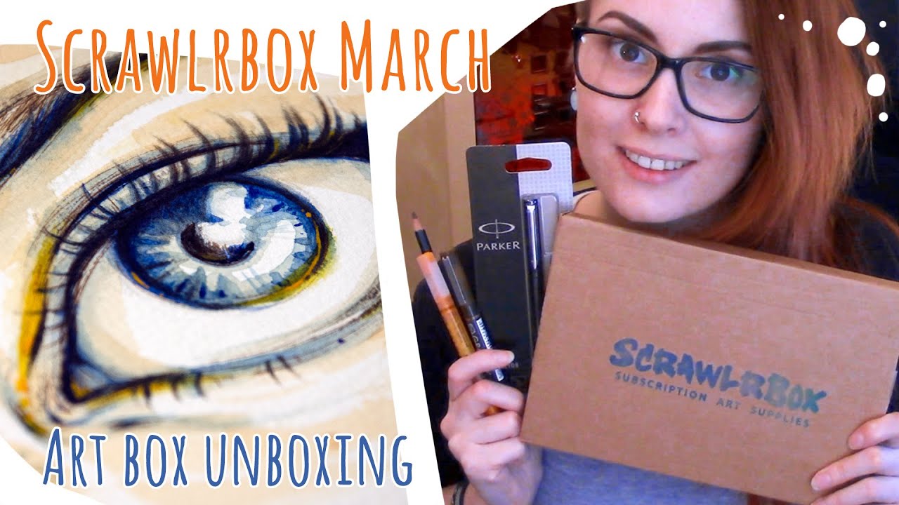 SCRAWLRBOX Unboxing + Speed Painting (Spontaneous)