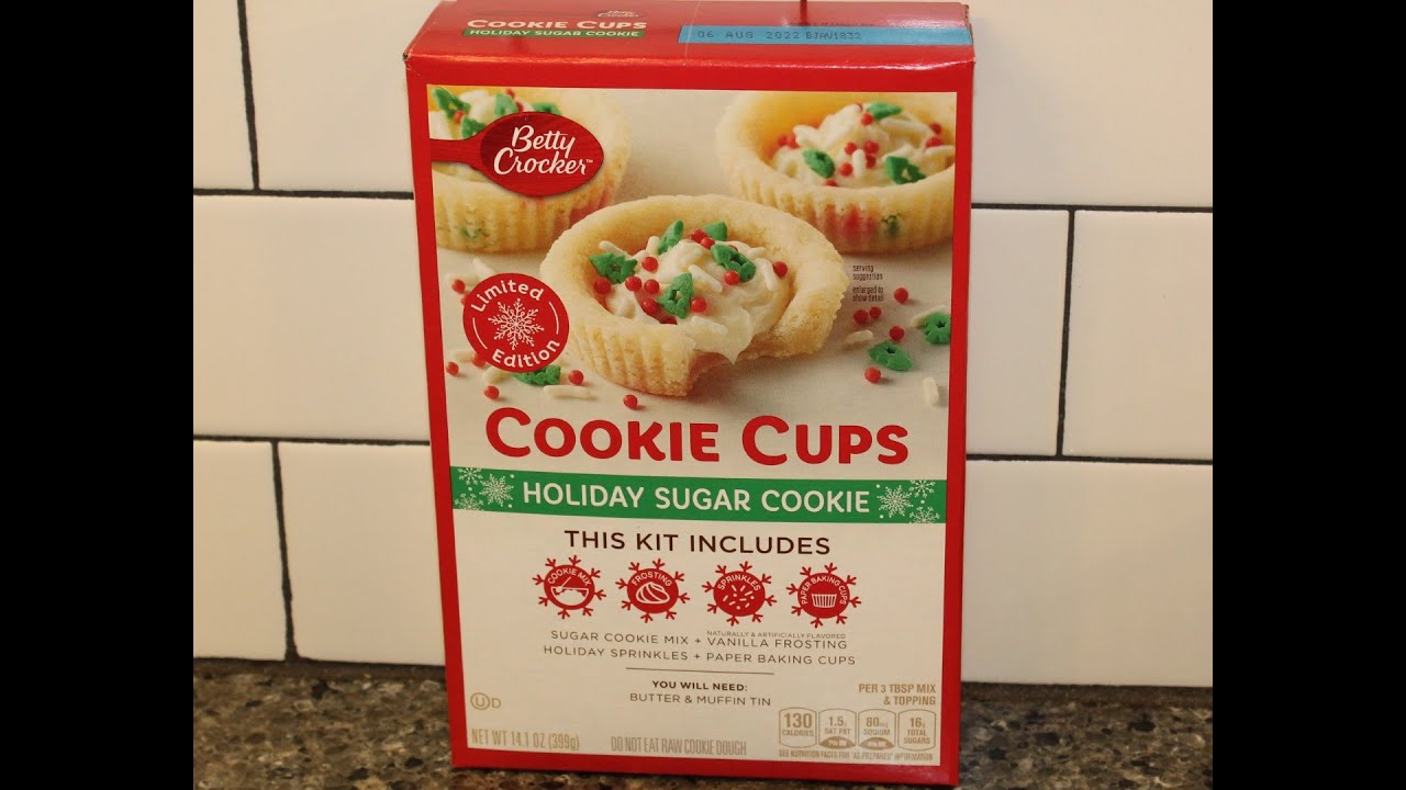 Betty Crocker Holiday Sugar Cookie – Cookie Cups Review
