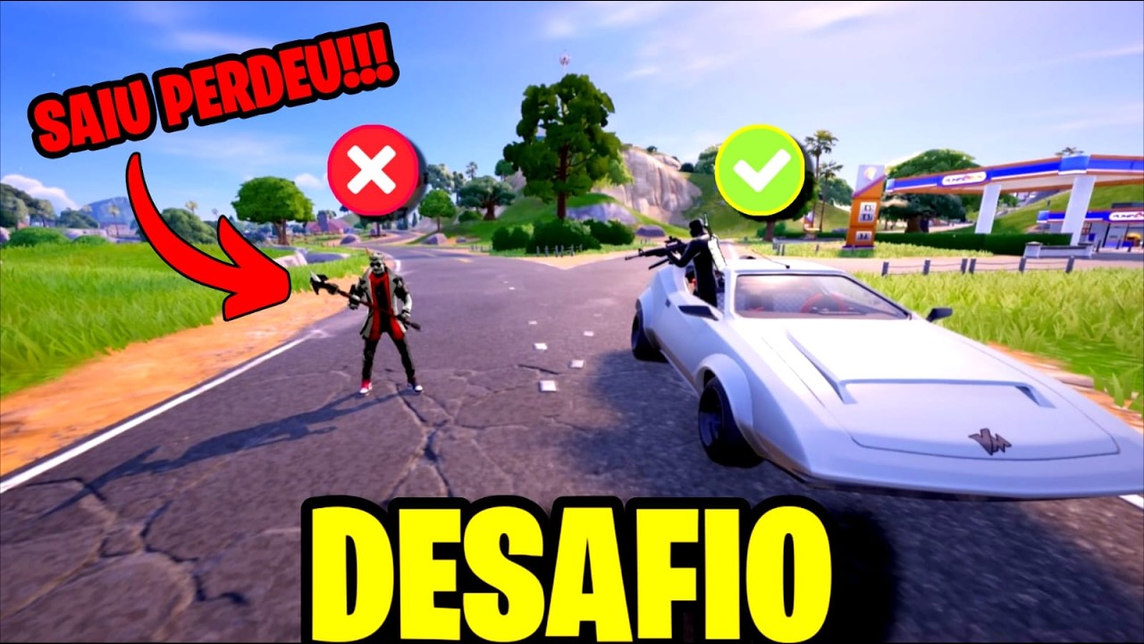 Fortnite, mas eu NÃO POSSO SAIR DO CARRO