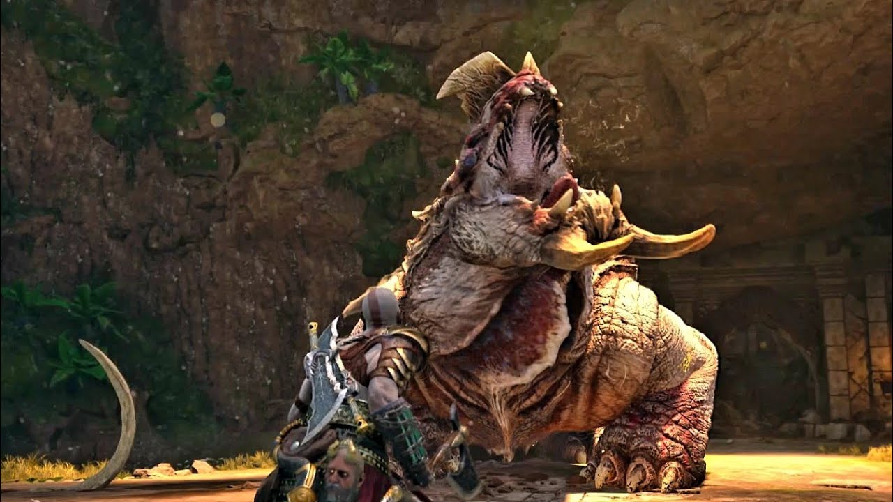 God of War Ragnarök - Sziklaszáj - Vanaheim - A víznyelők - Bossfight