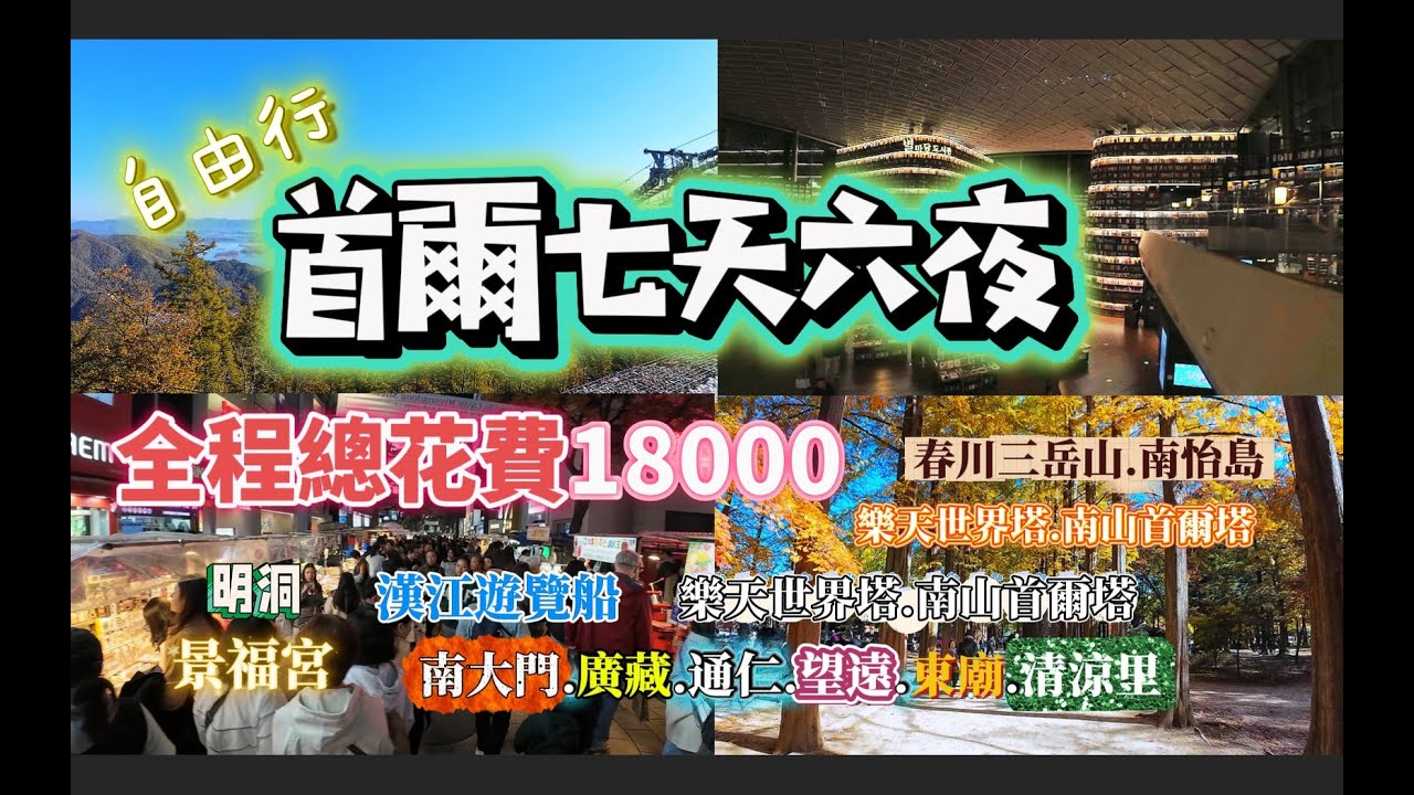 首爾自由行天花板！1.8萬玩7天：海鷗餵食、雲端地標、米其林雞湯，不藏私全攻略！#首爾#首爾自由行#韓國自由行#SEOUL#seoultravelguide#自由行