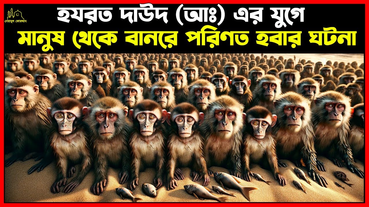 হযরত দাউদ আঃ এর যুগে বানর হওয়ার কাহিনী । Islamic Stoy Bangla