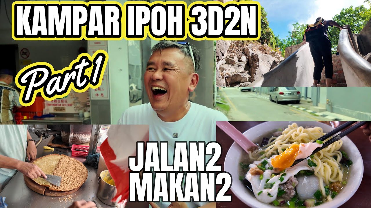 Penang- Kampar Perak Family Trip 3D2N Part 1: Breakfast at Kg. Valdor, Ipoh Salted Chicken and apom!