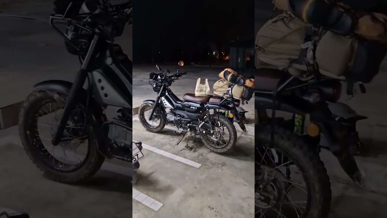 100 baht #7eleventhailand motorcycle dinner on the road #yamahapg1 #chillpusit #ridethailand