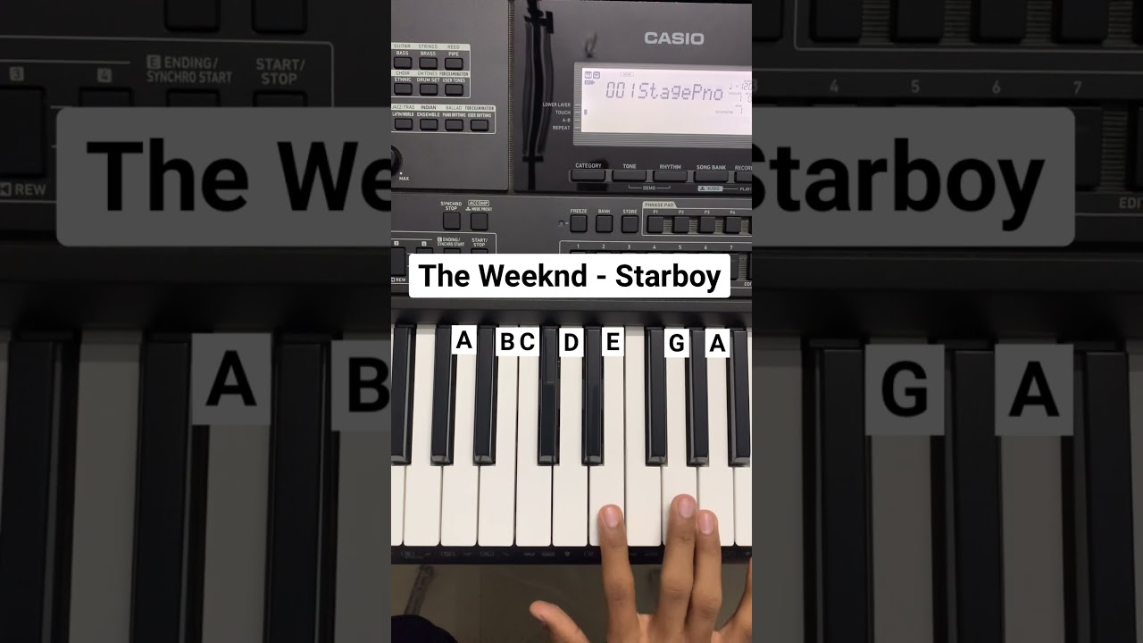 The Weeknd - Starboy song on piano | Piano Cover | Instrumental Soham