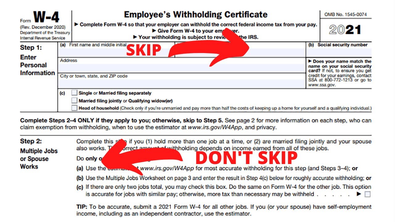 How To Fill Out W4 Tax Form In 2022 FAST