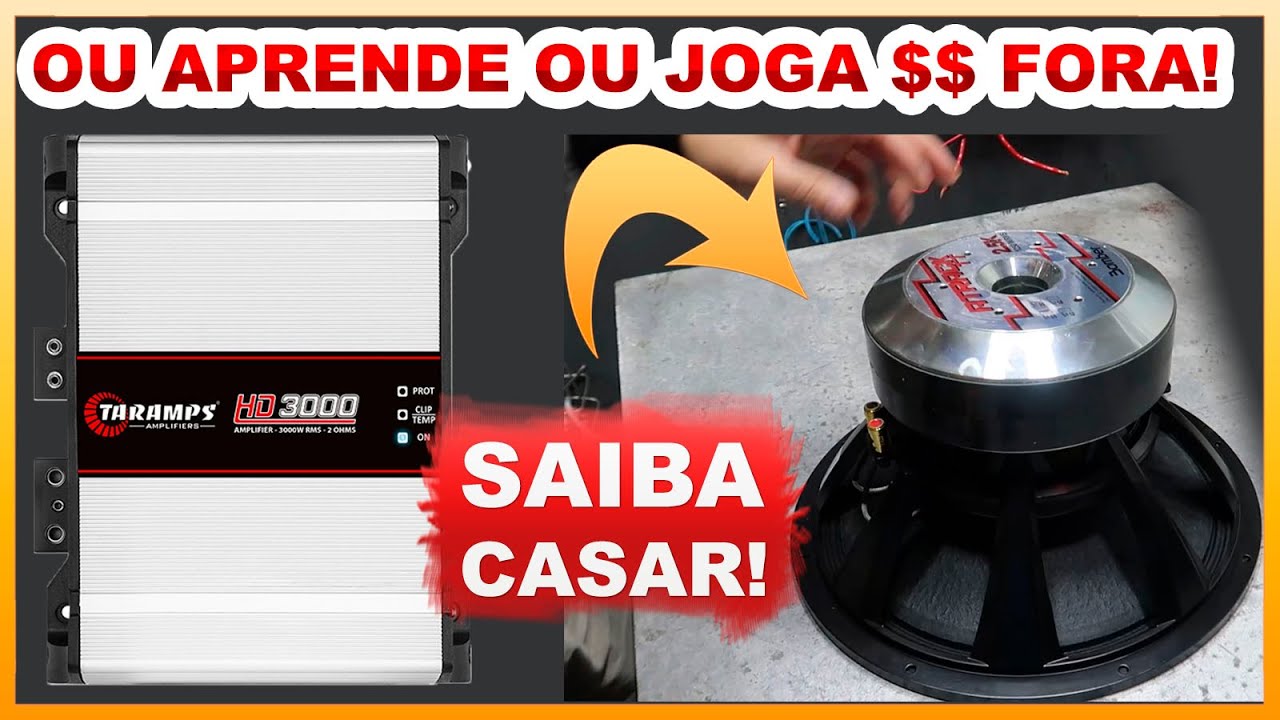Você DEVE casar a impedância para aproveitar 100% do som e eu vou provar!