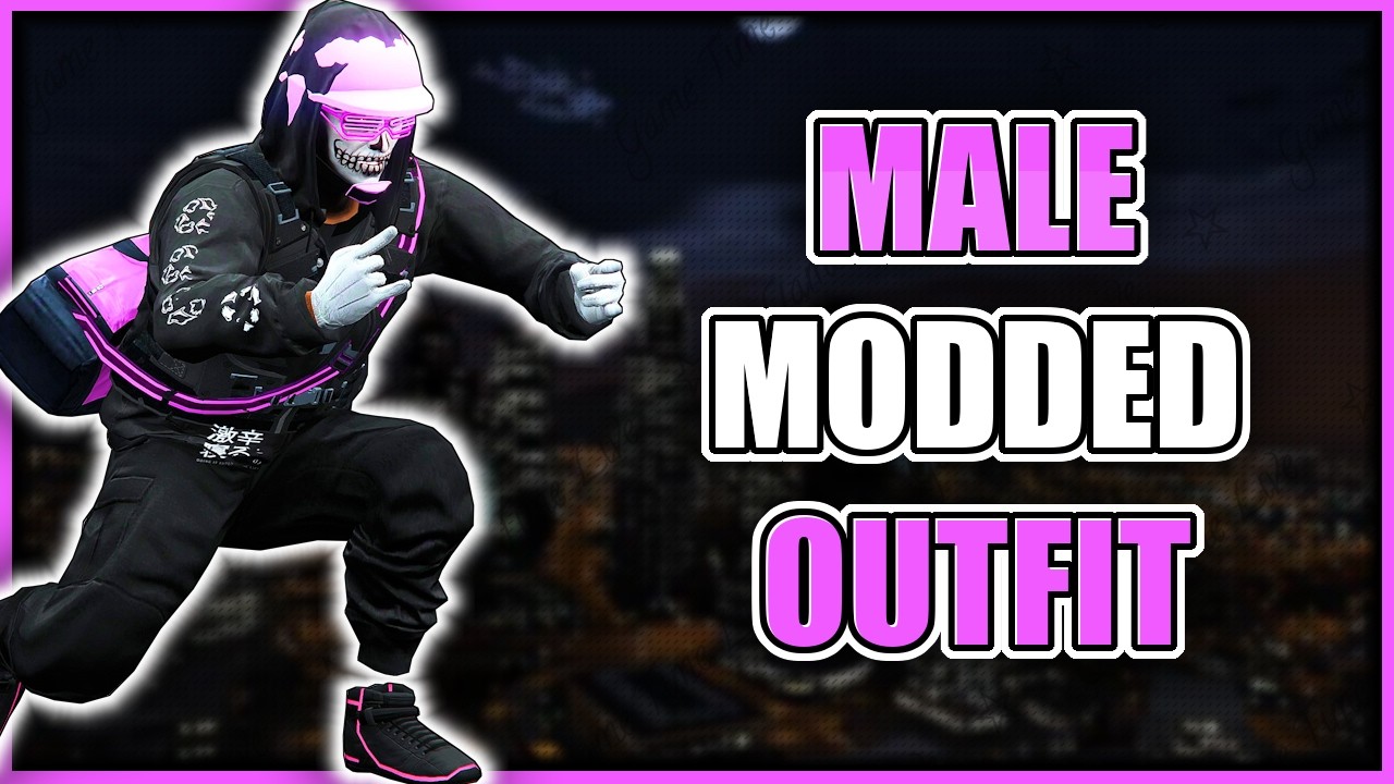 Урок по созданию мужского модифицированного костюма для хардкорного игрока в GTA 5! (Черные спорт...