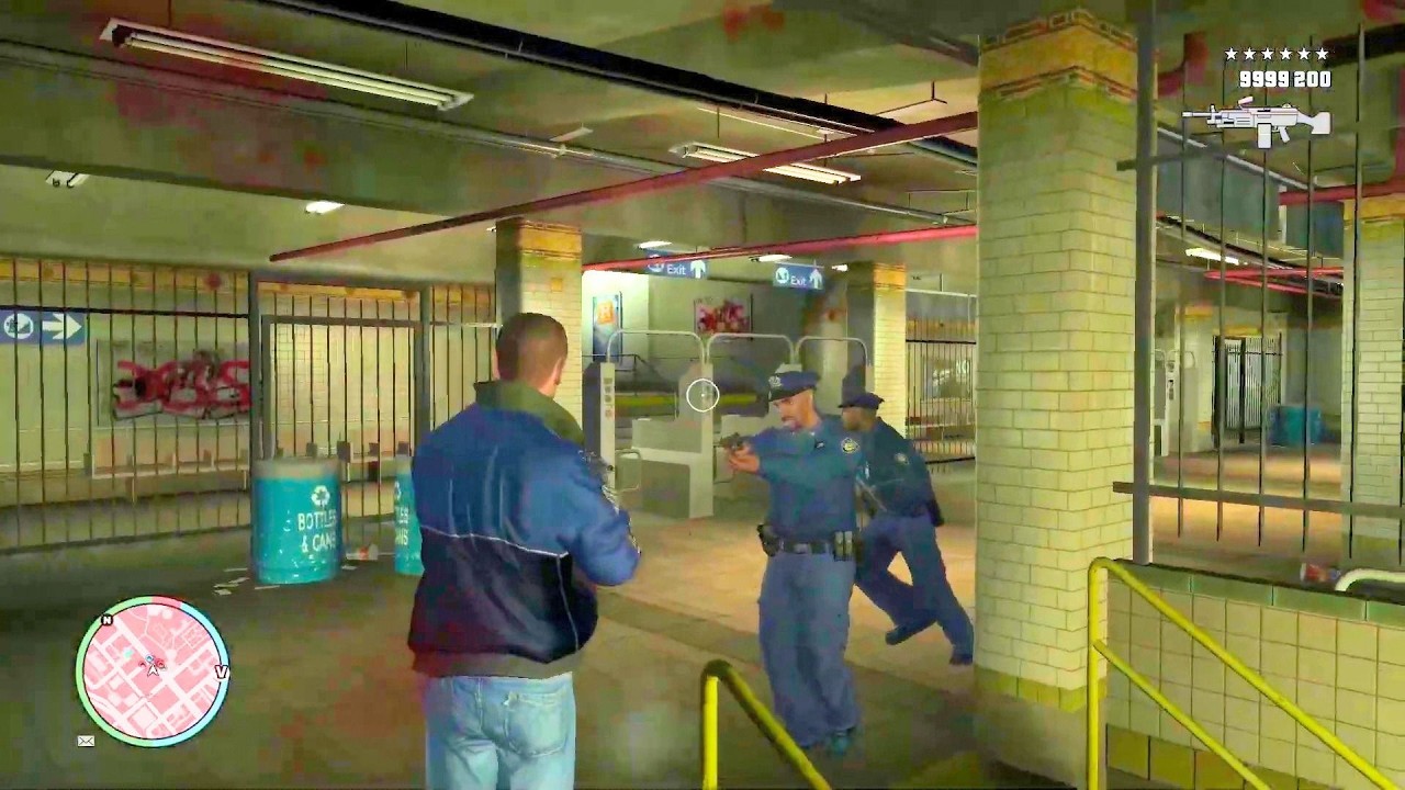 GTA 4 - WEST PARK STATION SHOOTOUT & EPIC SHOOTOUT AT DOWNTOWN + SIX STARS