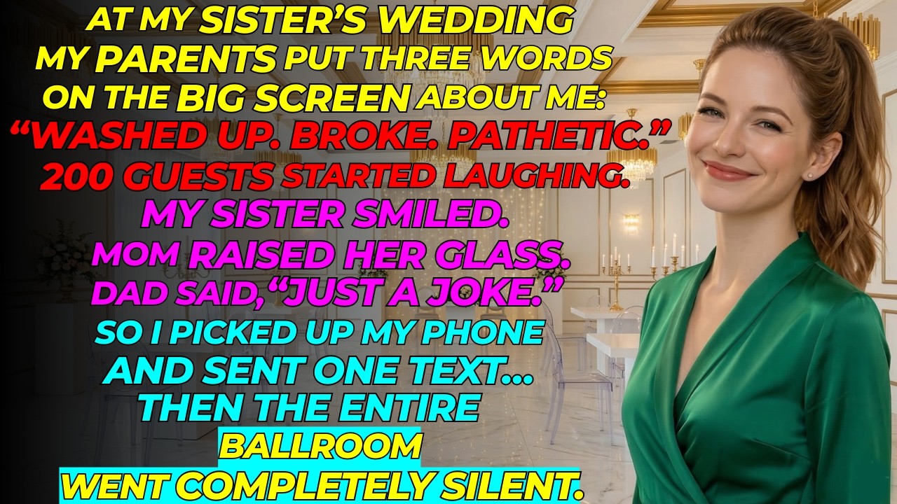 My Parents Called Me The Family Disgrace At My Sister's Wedding — Then One Text Exposed The Truth