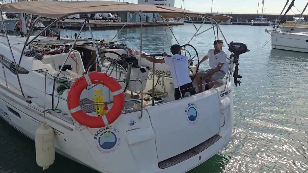 Amarrando un 51pies con la caña de respeto [ESCOLA PORT]