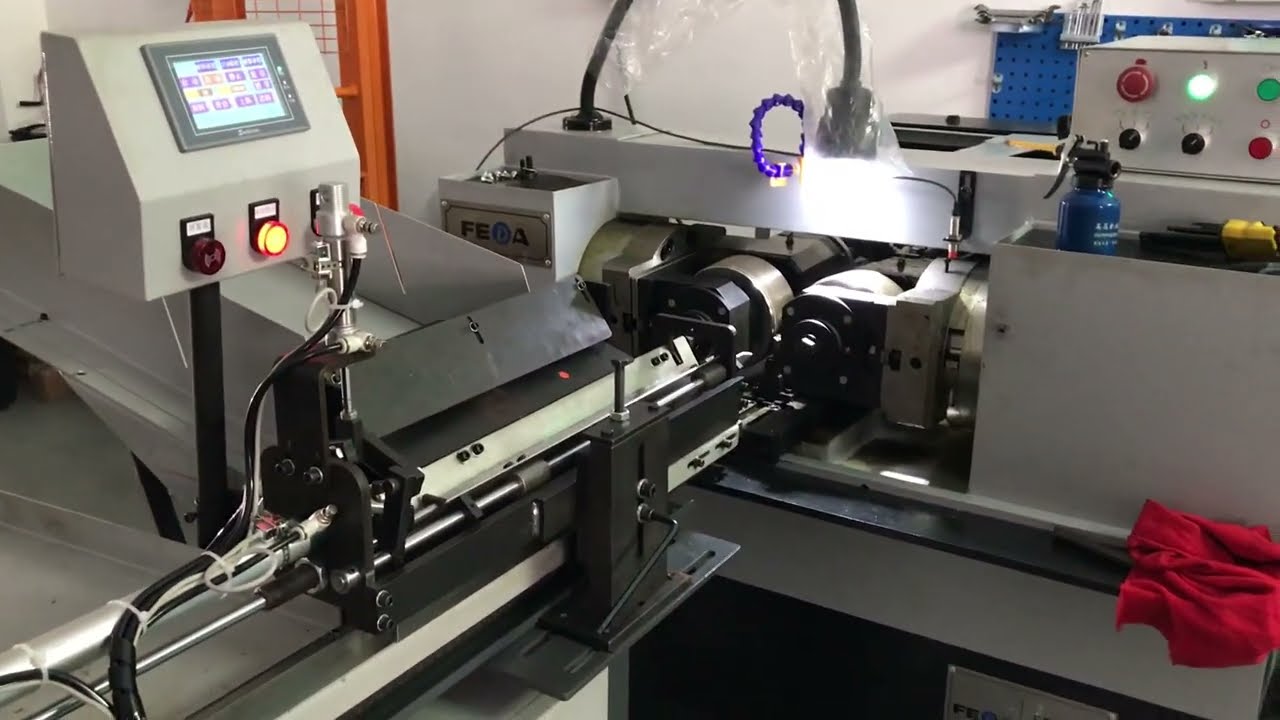 FEDA hydraulic thread rolling machine bolt machine with automatic feeder