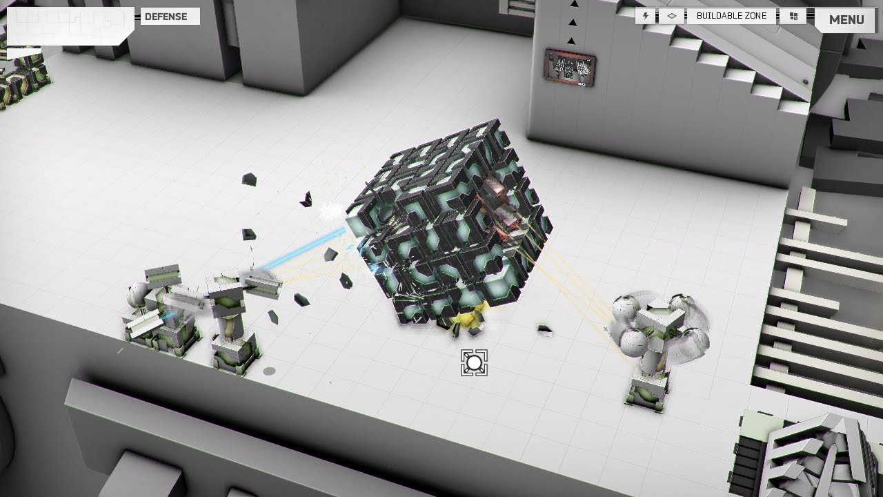 The White Laboratory Gameplay | Megacube Boss Strategy 1/3 - Traditional Defense