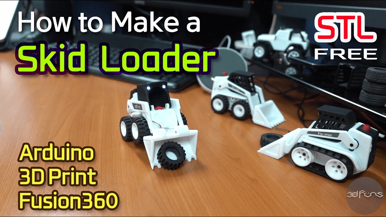 how to make a mini rc_ 3d printed skid loader mini rc 2