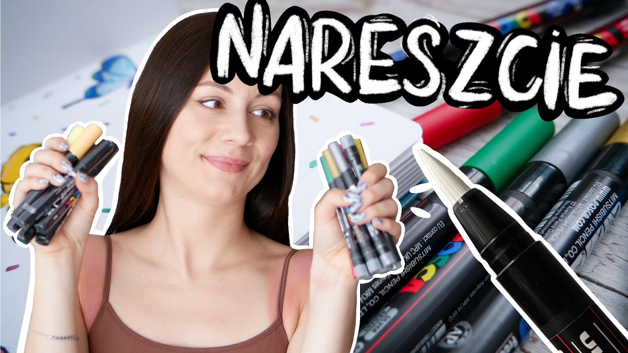 MARKERY POSCA z PĘDZELKIEM! 😱