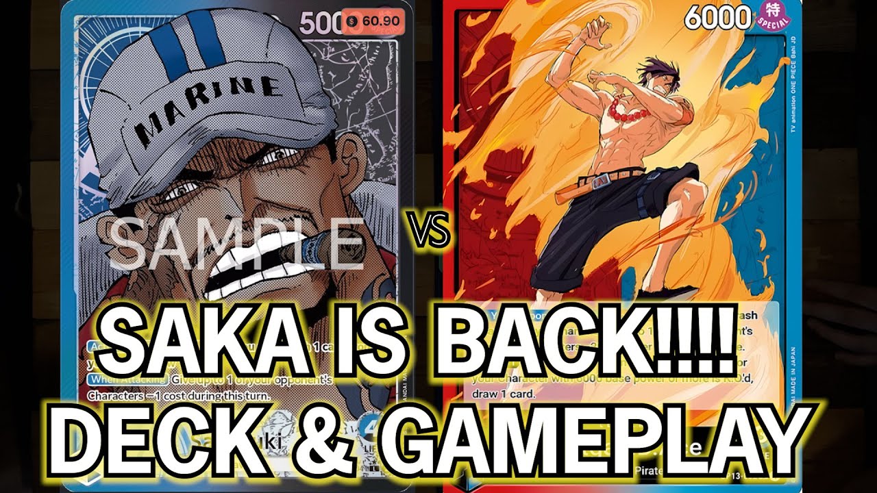 SAKA best hand control in OP12!!! DECKLIST & GAMEPLAY | Saka OP12 vs Ace OP13 ONE PIECE TCG