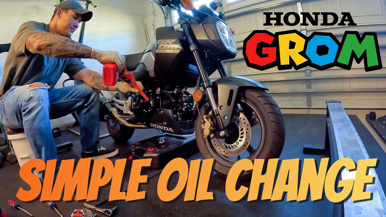 EASY Honda Grom Oil Change | Step By Step