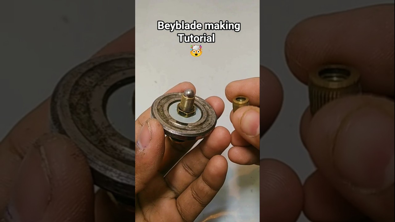 Metal Beyblade making tutorial #beybalde #shorts #youtubeshorts