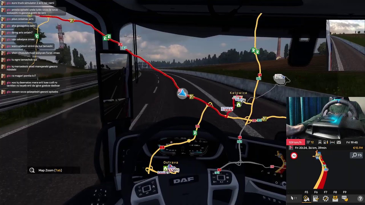 ETS2 Live enjoy trucking /W Logitech G29 + H Shifter