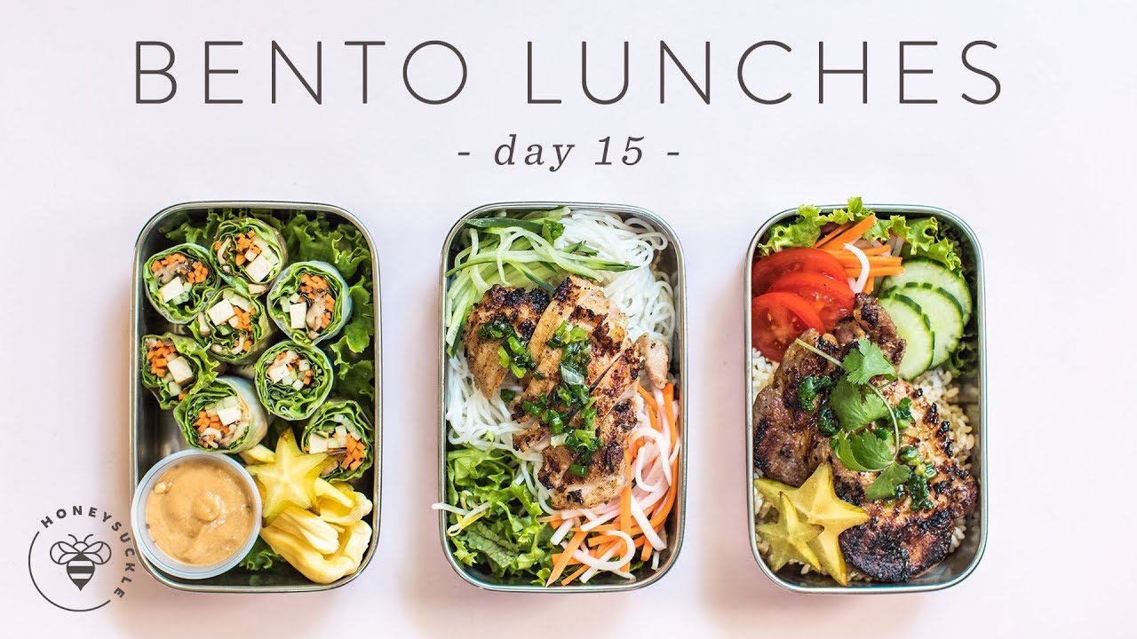 3 Healthy Vietnamese BENTO BOX LUNCHES 🐝 DAY 15 | HONEYSUCKLE