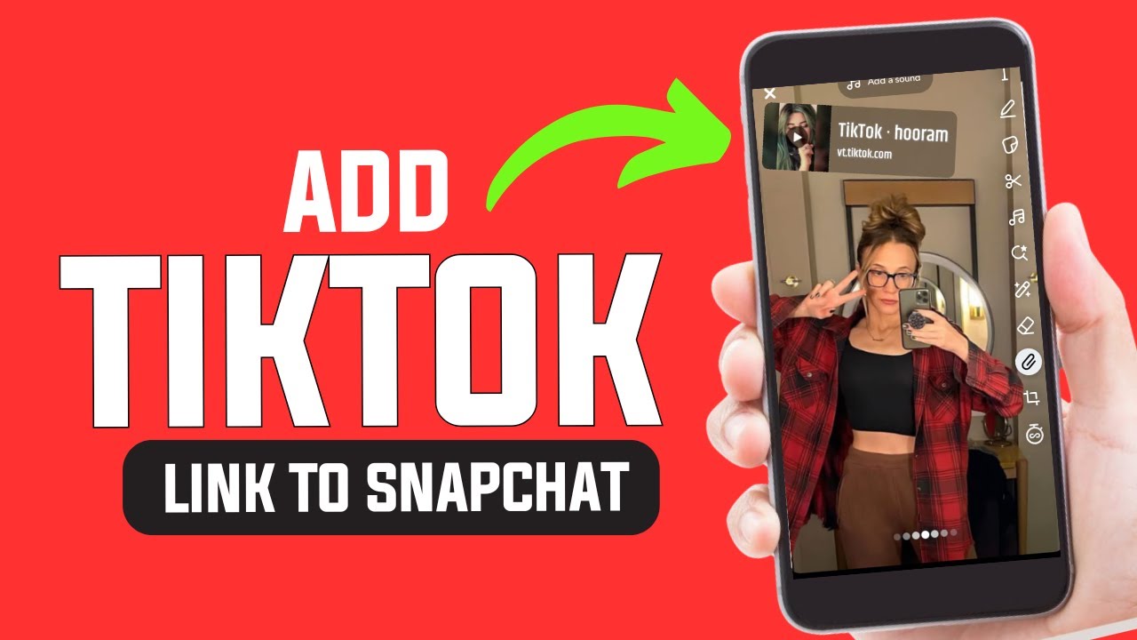 Как добавить ссылку TikTok в историю Snapchat ✅