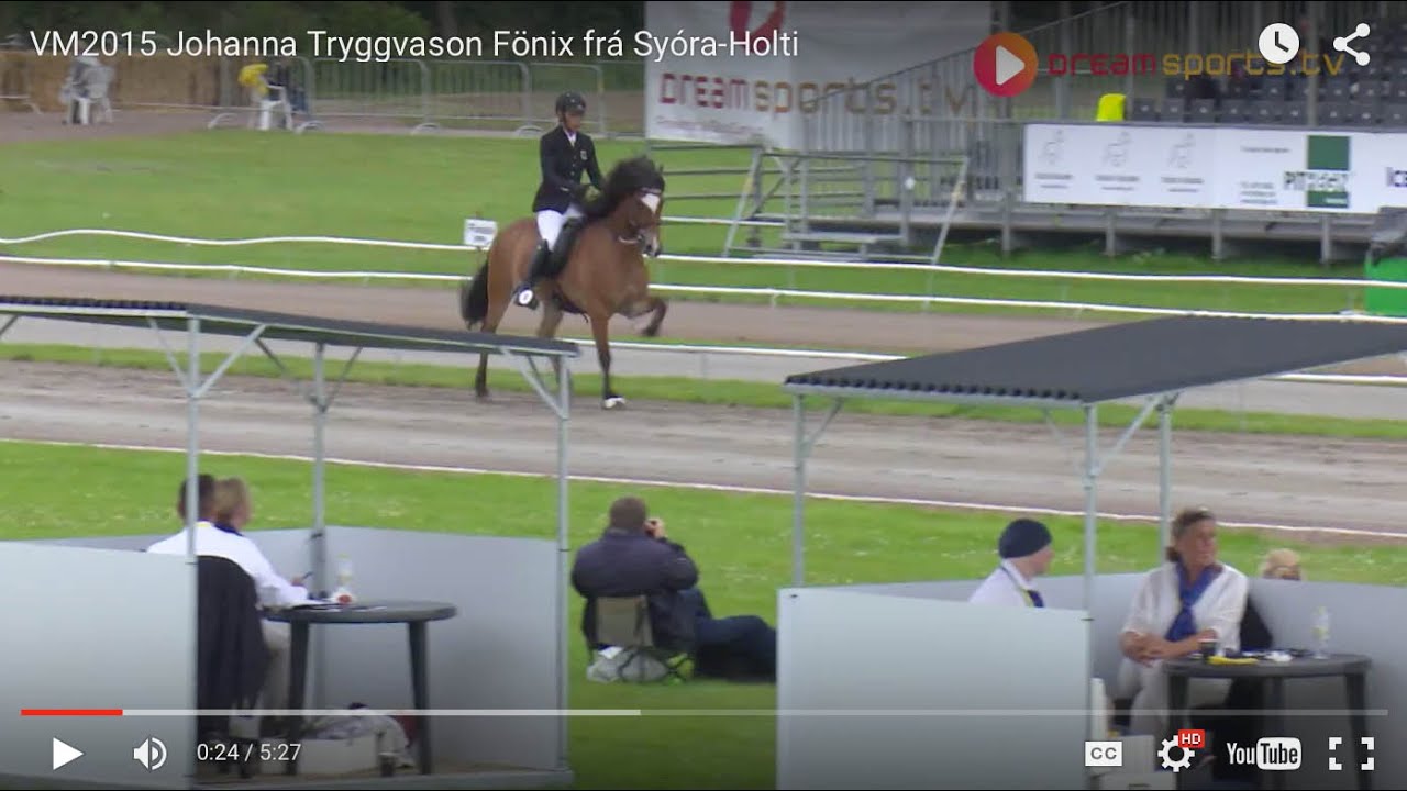 VM2015 Johanna Tryggvason Fönix frá Syóra-Holti