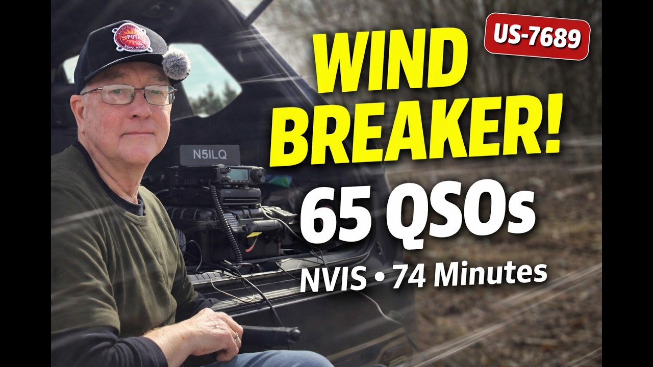 Wind Breaker! NVIS POTA Performer Punches Through the Wind @ US-7689 | CW Activation