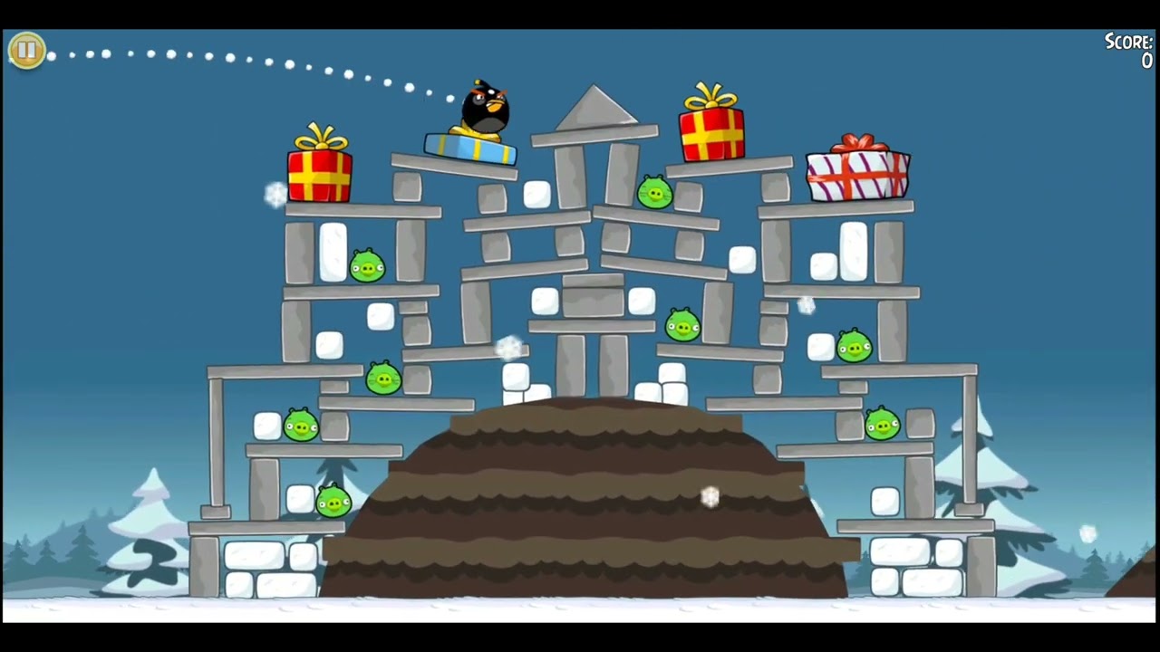 Angry Birds Seasons | Season's Greedings All Levels