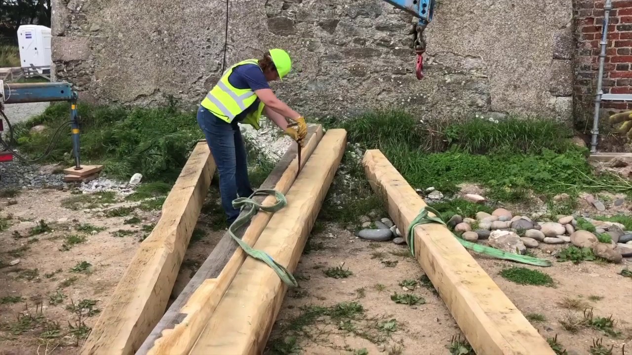 Sigginstown Castle Green Oak Project Part 2  - Tower Floors