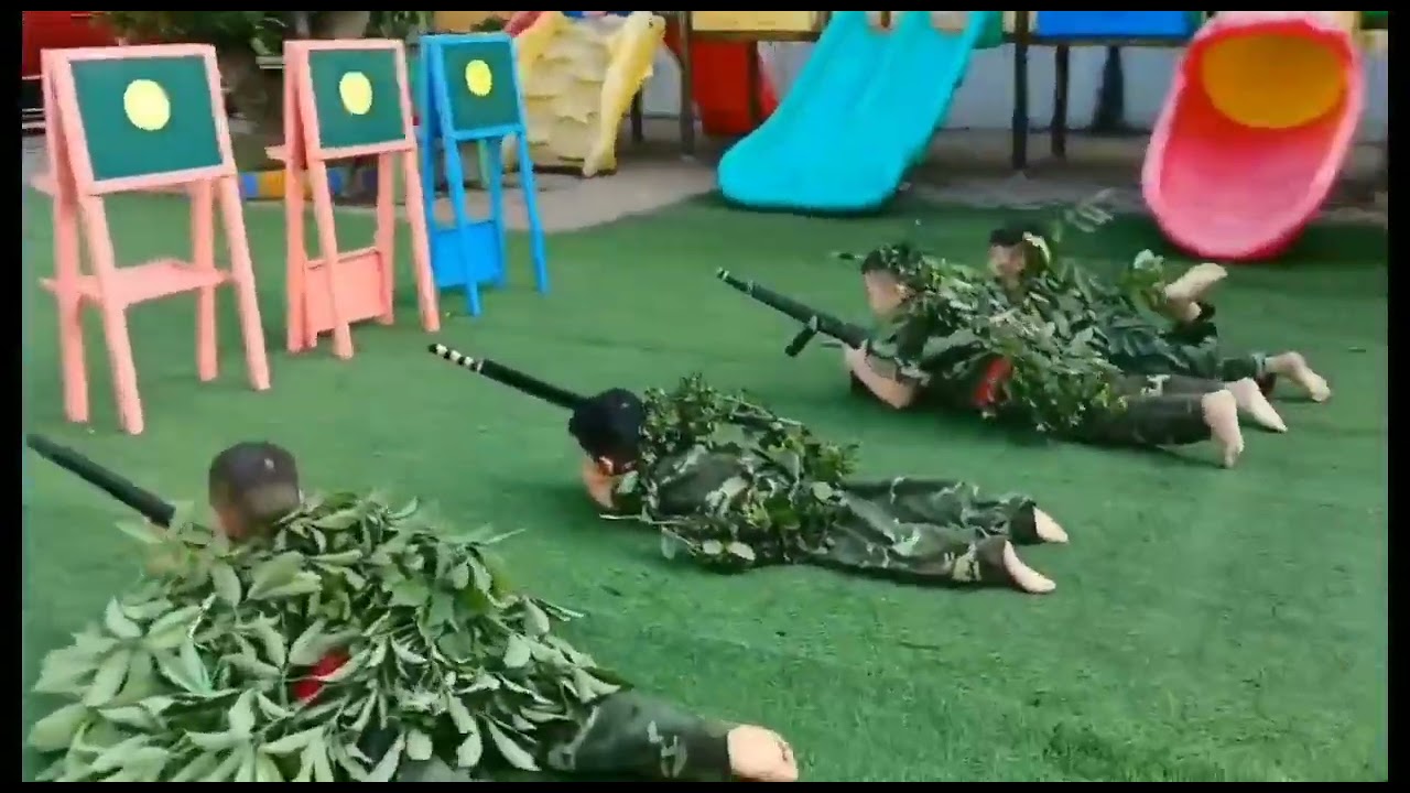Một số hoạt động trải nghiệm làm chú bộ đội tại lớp 5 tuổi A trường mầm non Xuân Viên!