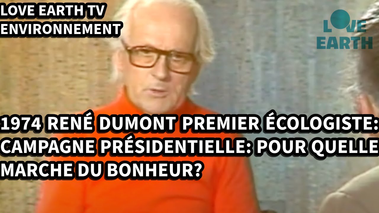 26/04/1974: RENE DUMONT Premier Écologiste: Campagne électorale : Interview René Dumont