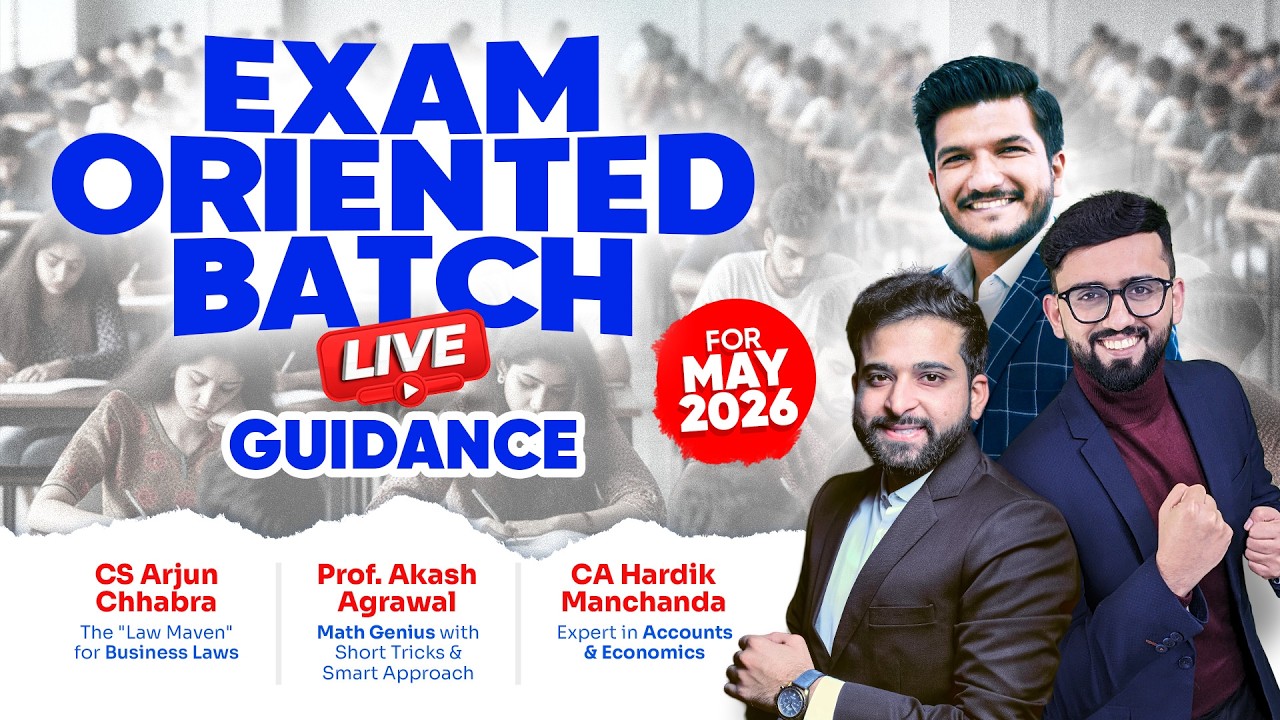 Important Video for CA Foundation May 2026 Students | Details about EOB Batch | Akash Agrawal